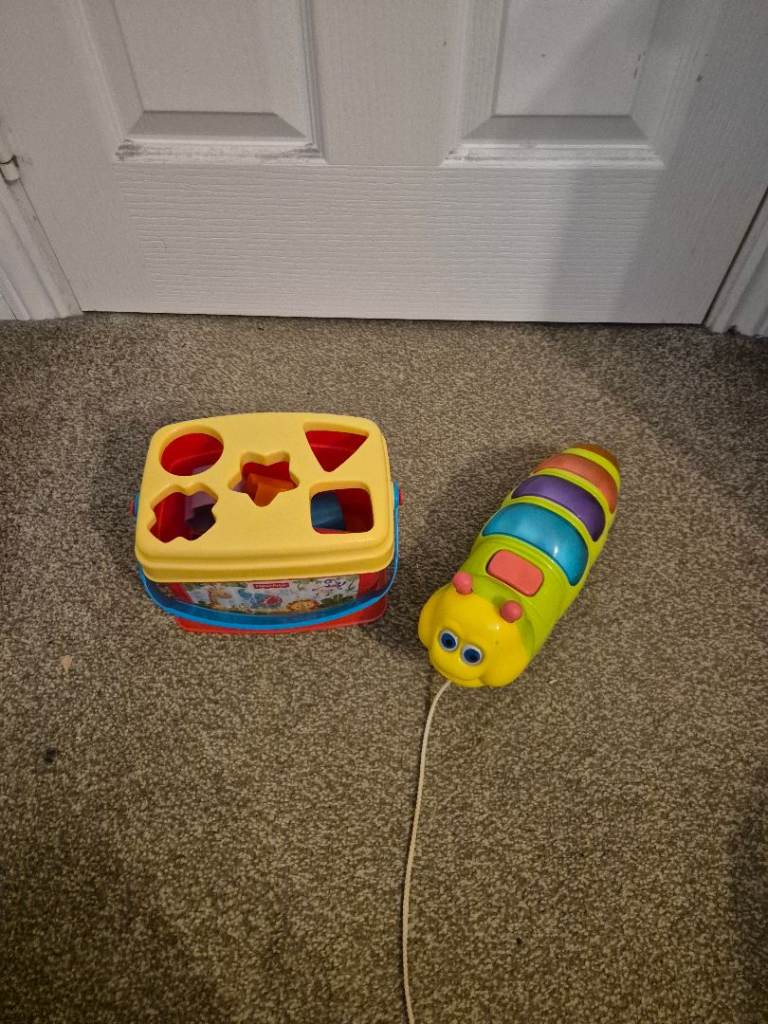 Fisher Price Shape Sorter and Chad Valley Caterpiller