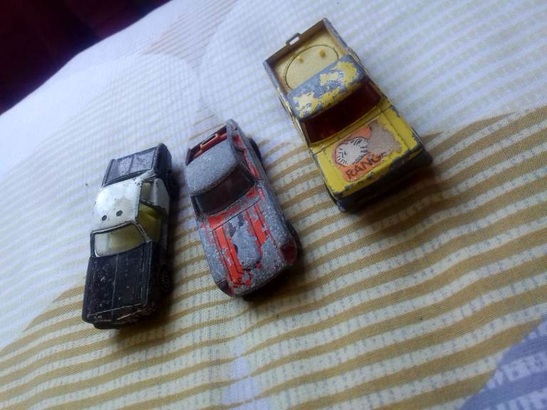 3 vintage very collectable 1970s metal toy cars 