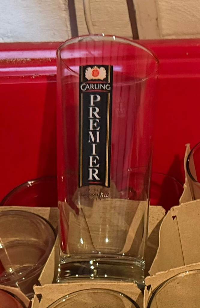 Carling Premier Pint Glasses x 35 - As Good As New