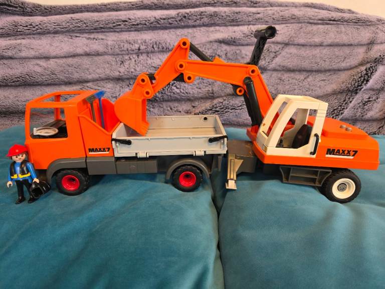 Playmobil Truck and Excavator