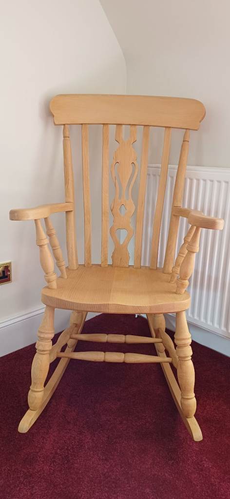 Solid wood rocking chair