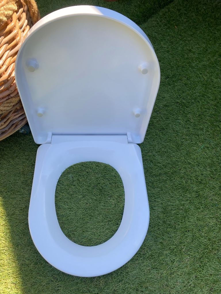 D shape toilet seat