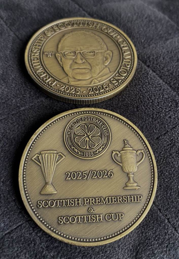 Celtic FC 2025/2026 Scottish Premiership & Cup Champions Commemorative Coin