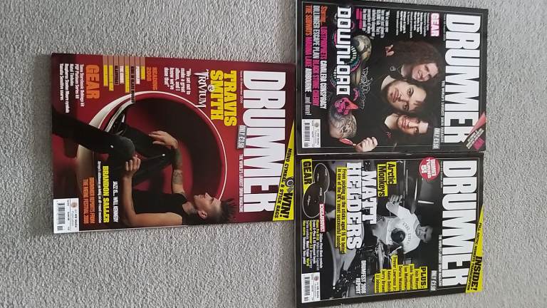 Drummer magazine - UK - 2008 - bundle of 3