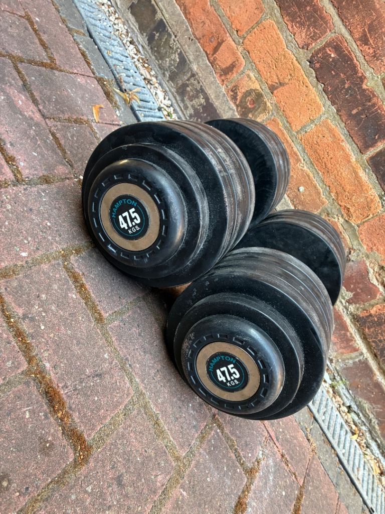HAMPTON 47.5kg Dumbbells - Pair, Good Condition