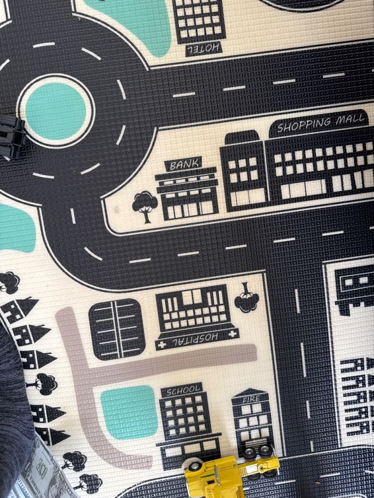 Driving Car Play Mat non toxic 