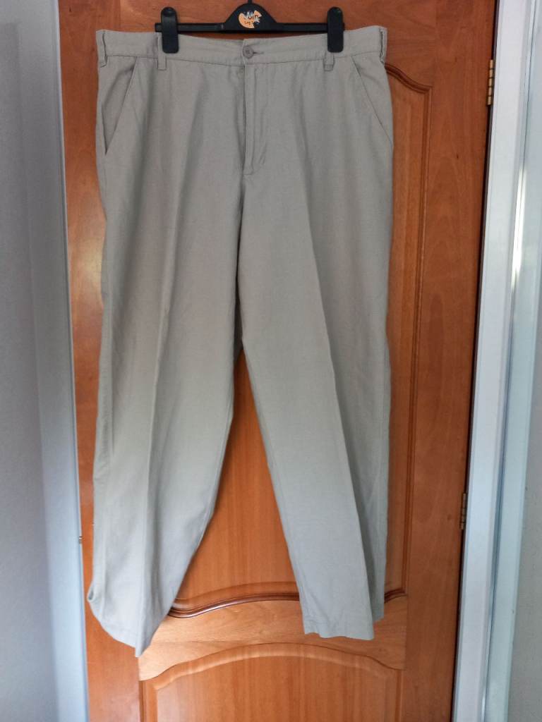 Gents Stone Bay Linen/Cotton Blend Trousers