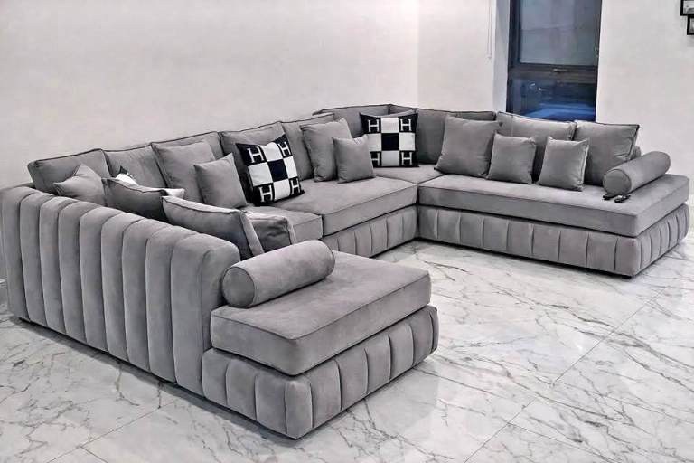 🌸 Lily U-Shape Sofa – Luxury Comfort at a Great Price 🛋️✨