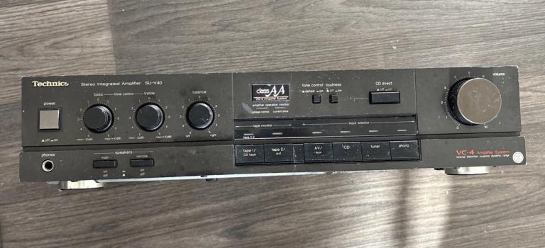 Technics SU-V40 Stereo Integrated Amplifier Class AA VC-4 Made in Japan