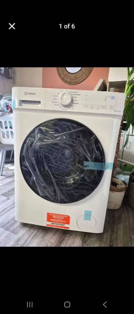 New INDESIT MyTime IDMA 75624 UK 7 kg Washer Dryer White