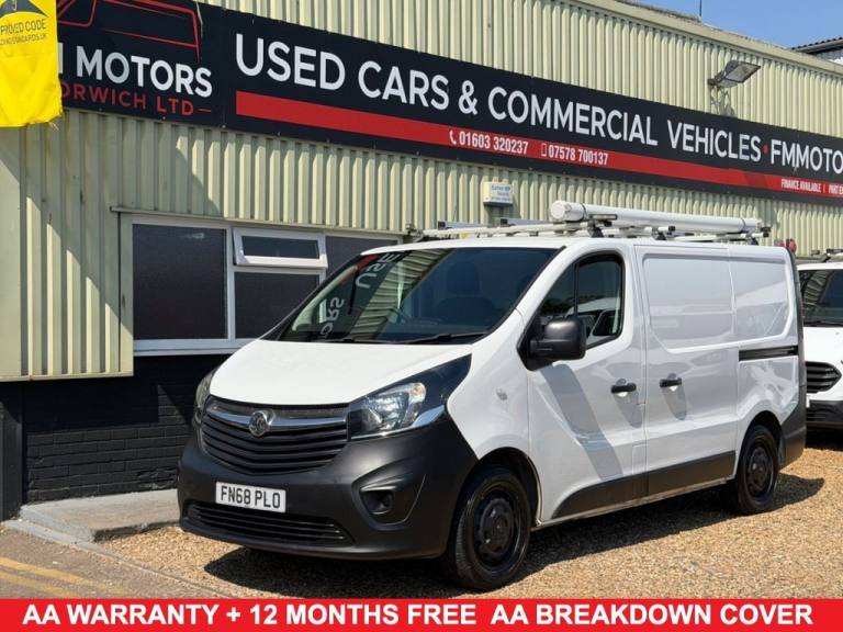 2018 68 VAUXHALL VIVARO 1.6 CDTI 2900 PANEL VAN 5DR DIESEL MANUAL L1 H1 EURO 6 (