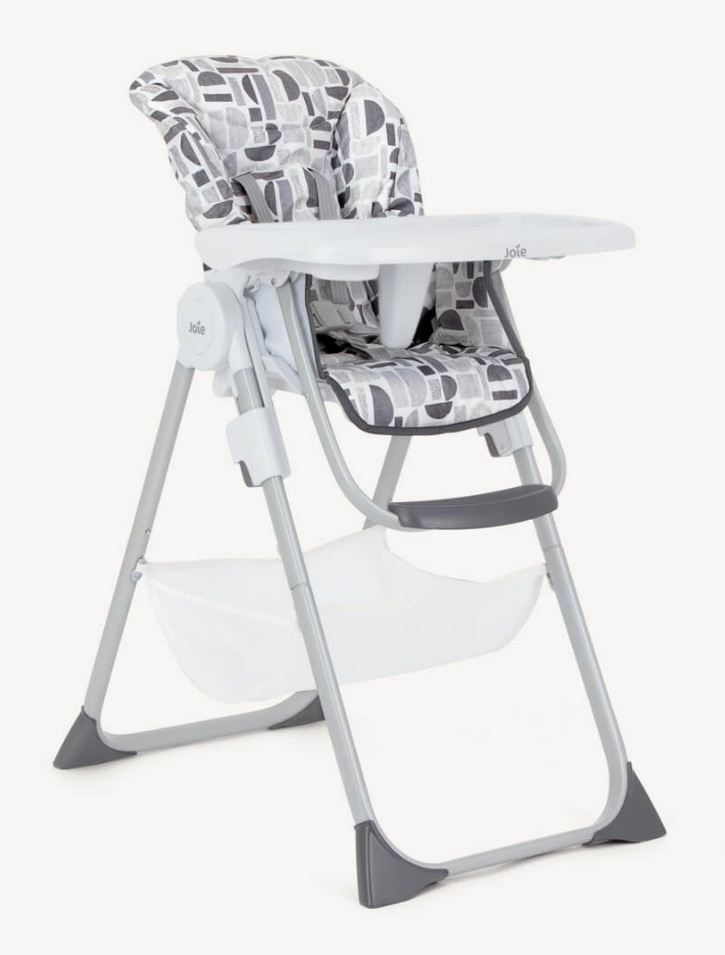 Joie Mimzy Snacker 2in1 Folding Highchair-Logan,Removable Tray,Footrest,Cushion