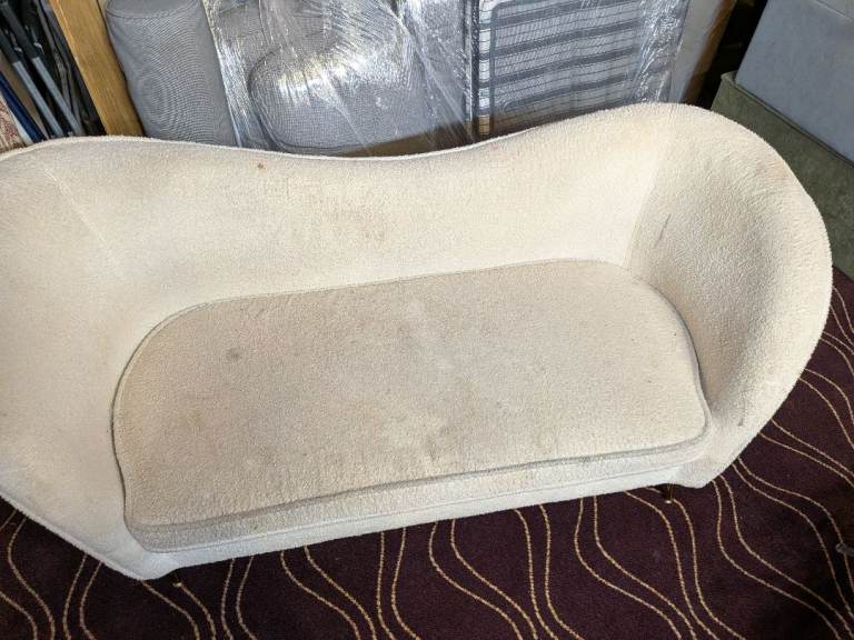 Small Cream Sofa – Fair Condition, Needs Clean - Free