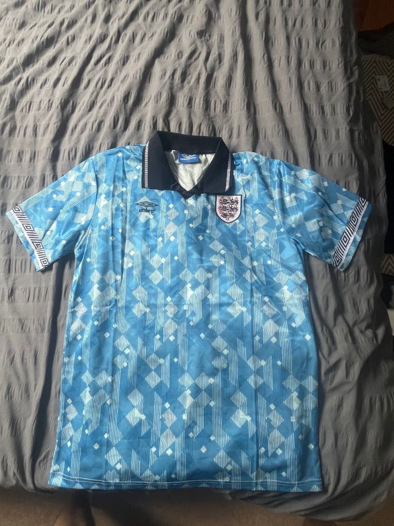 England Football Shirt 1990 Away Men’s Size Large