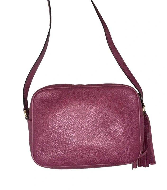  Pre loved Gucci Soho Disco Bag. Plum/Pink.