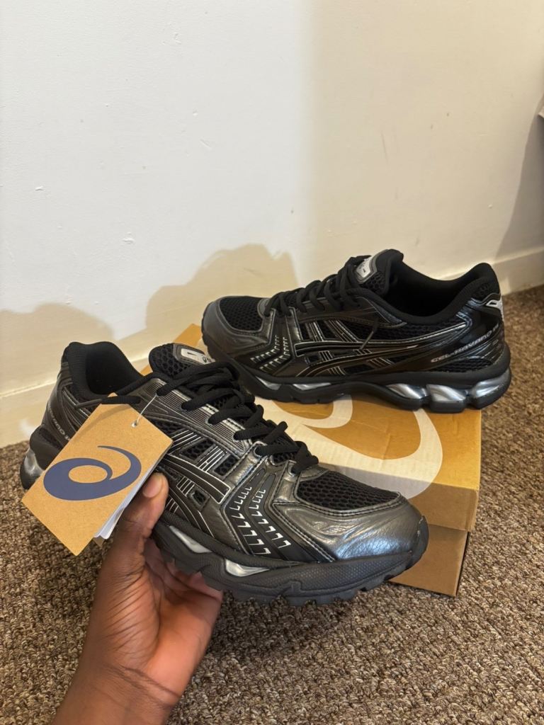 ASICS Kayano 14 Black Trainers - Men's UK 9 - Brand New!