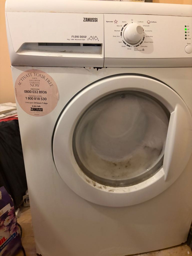 Zanussi Washing Machine - White, Fair Condition