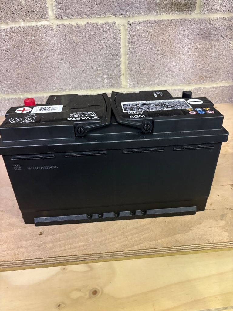 Varta AGM heavy duty battery from a 2020 VW Crafter