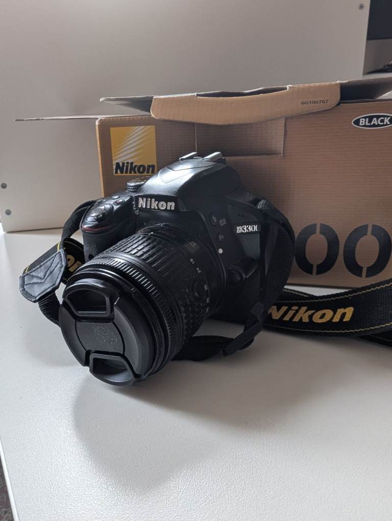 Nikon D3300 digital camera with 15-55mm lense and charger