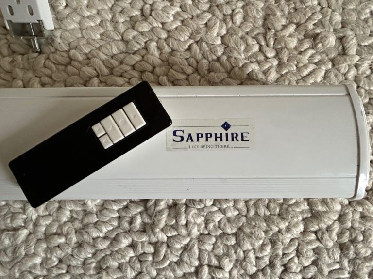 77” sapphire projector screen. 