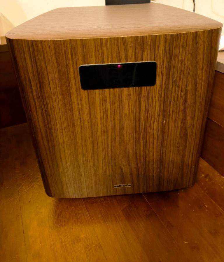 Mission Elan E3ASR Subwoofer Walnut Remote Control Excellent Condition Rare