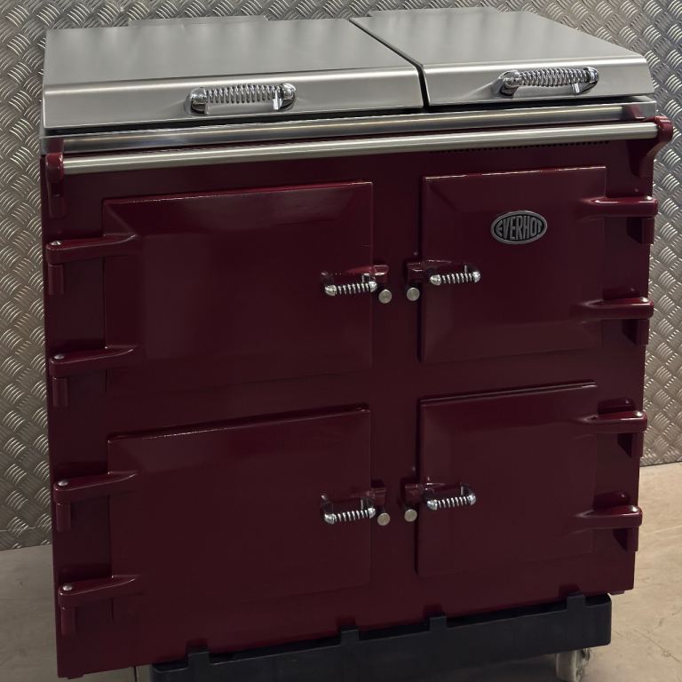 Everhot 100i Range Cooker in Burgundy 