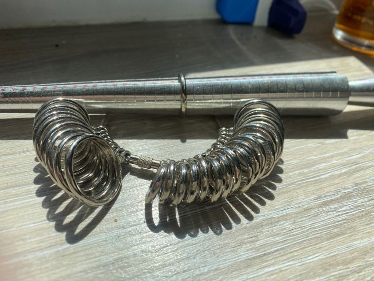 Ring Sizer Mandrel Stick & Finger Gauge Rings