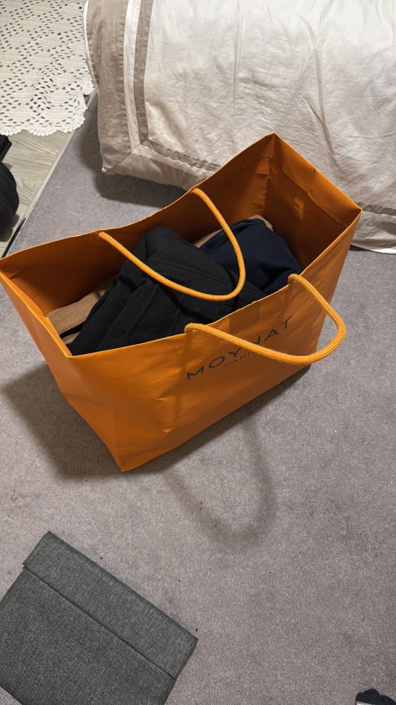 Bargain: 3 coats — 1 x M, 2 x L