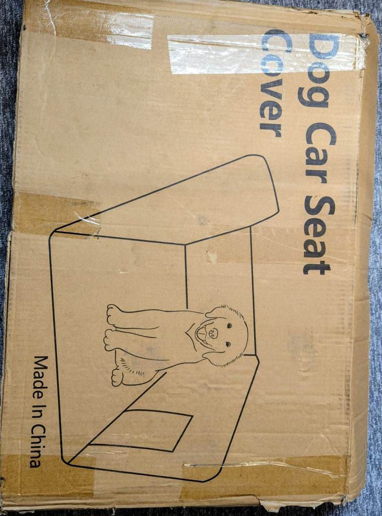 Brand new dog car seat cover (unused, in original packaging)
