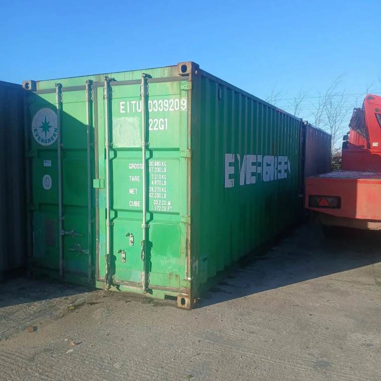 QUICK SALE: 20ft Evergreen Shipping Container – Wind & Watertight
