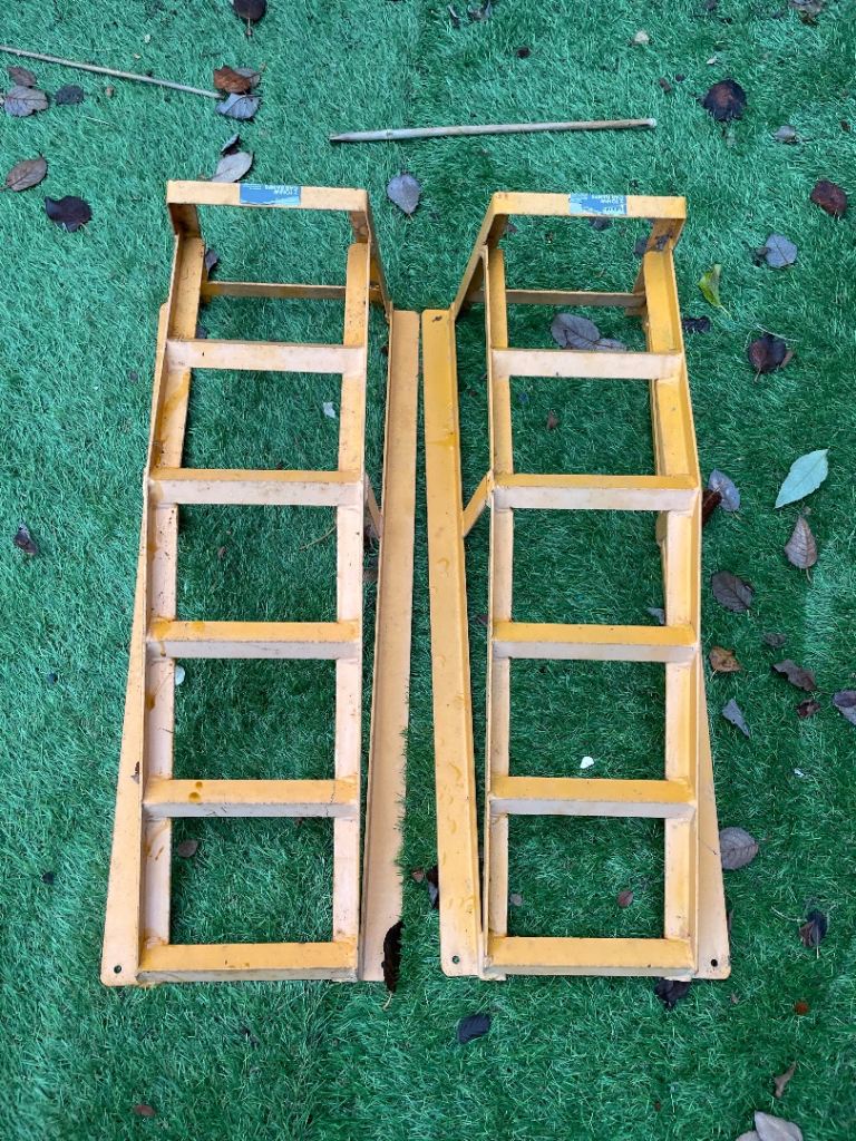Two Halfords car ramps (half price)