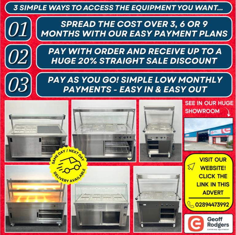 New And Used Commercial Bain Marie / Hot Cupboards - You Choose How You Pay!