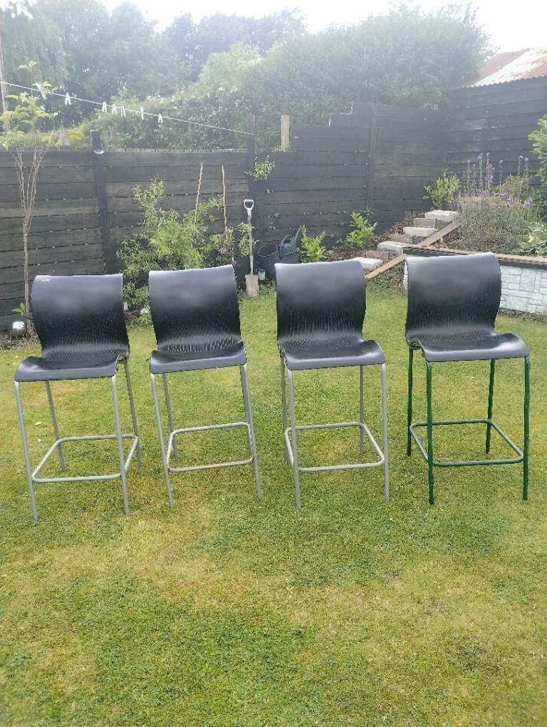 4 x Outdoor Bar Stools 