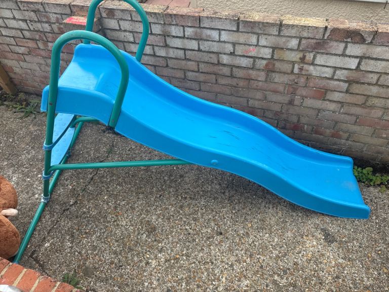 Kids Garden Slide - Blue and Green, Good Condition