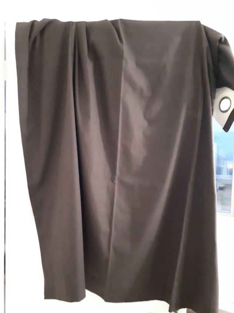 Next Brown Eyelet Lined Curtains 52 inch Wide x 54 inch Drop