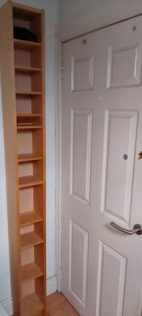Wooden Corner shelving unit 
