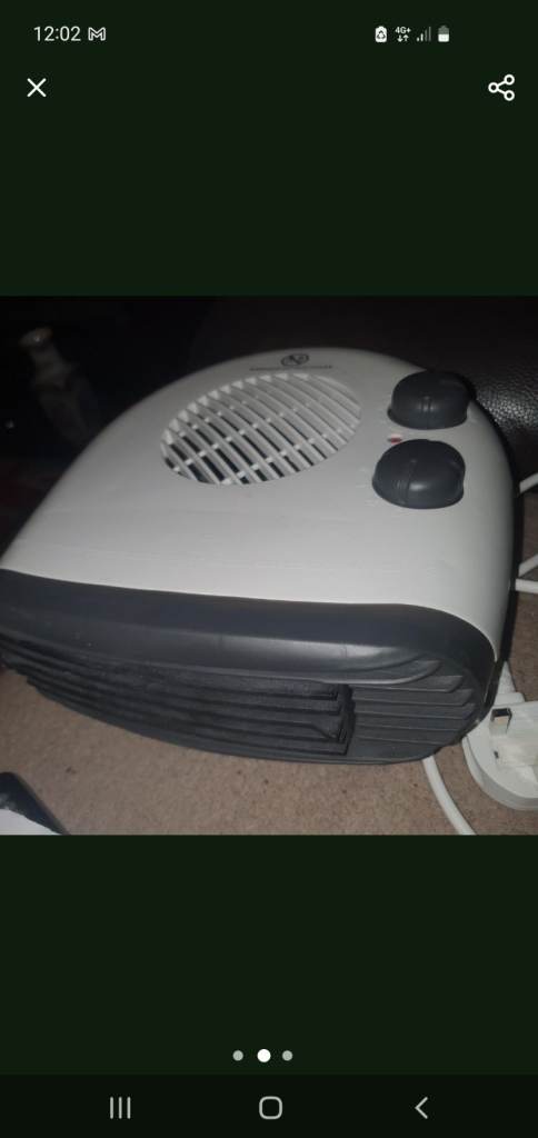 2 , Electric Heater Blowers, Good Condition, Working Fine, Very Useful, Easy To Use. Hyco & Benross,