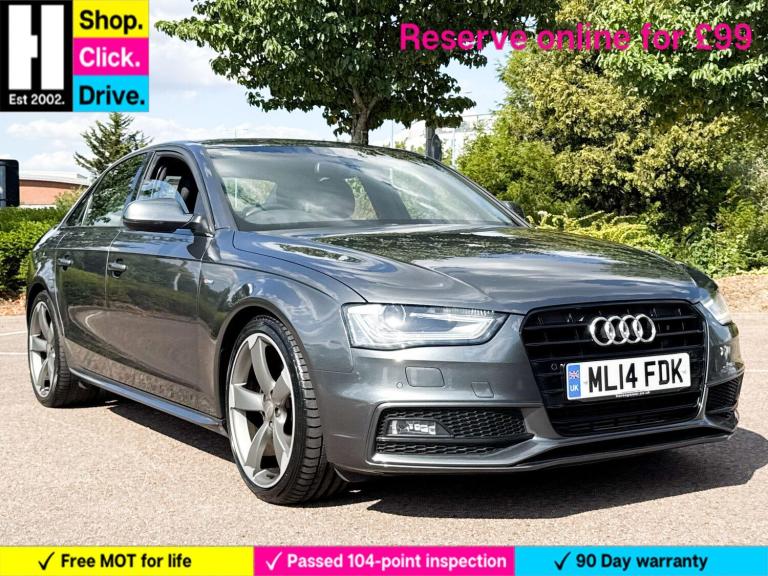 2014 Audi A4 1.8T FSI 170 Black Edition 4dr Multitronic SALOON PETROL Automatic