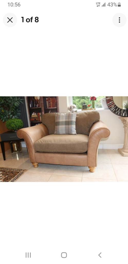Alexander and James quality oversized armchair / loveseat