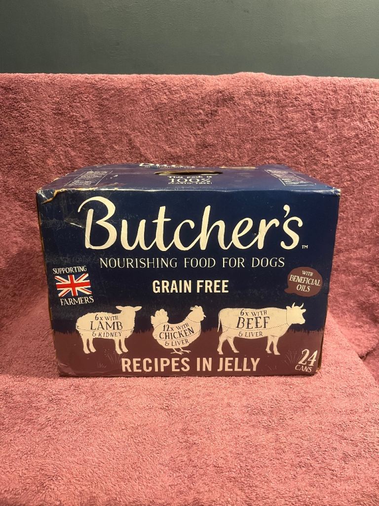 Butchers Nourishing Food For Dogs Grain Free Recipes in Jelly x 24 cans 400g Each Can.