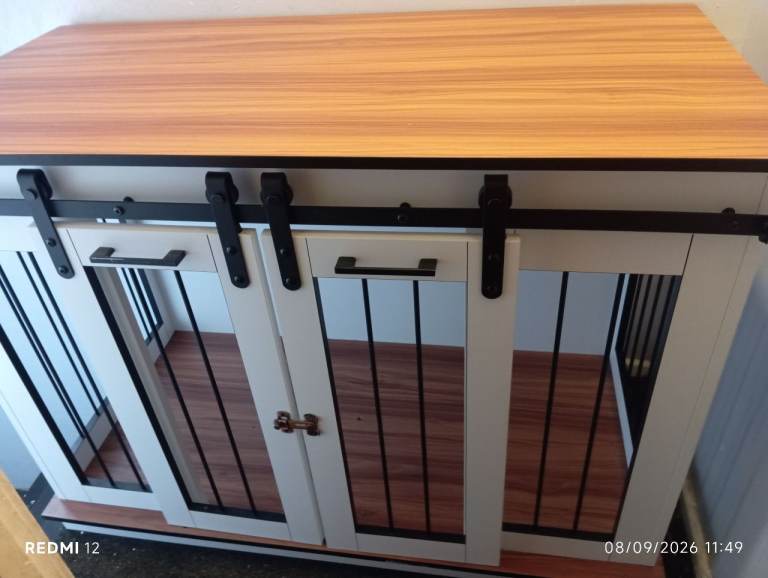 New dog cage and bar or work top