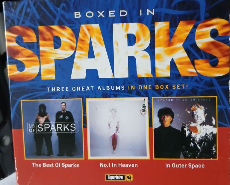 Sparks - Boxed in Box set cds The very Best Of.and 2 studio albums (No1 In Hea en &.Outer Space