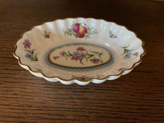 Vintage Spode Bone China Trinket Dish "Trapnell" Pattern
