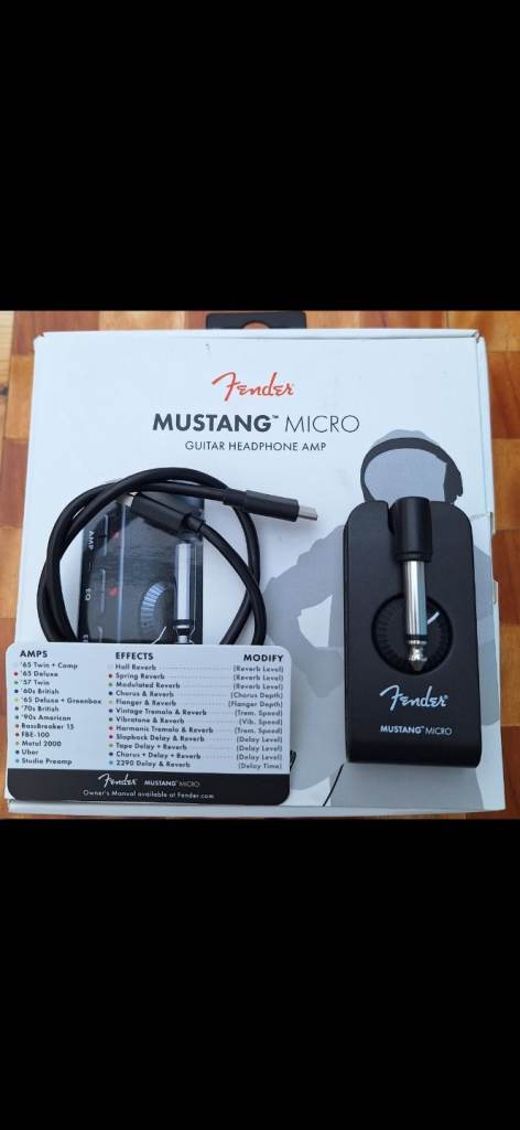 Fender Mustang Micro guitar headphone amp
