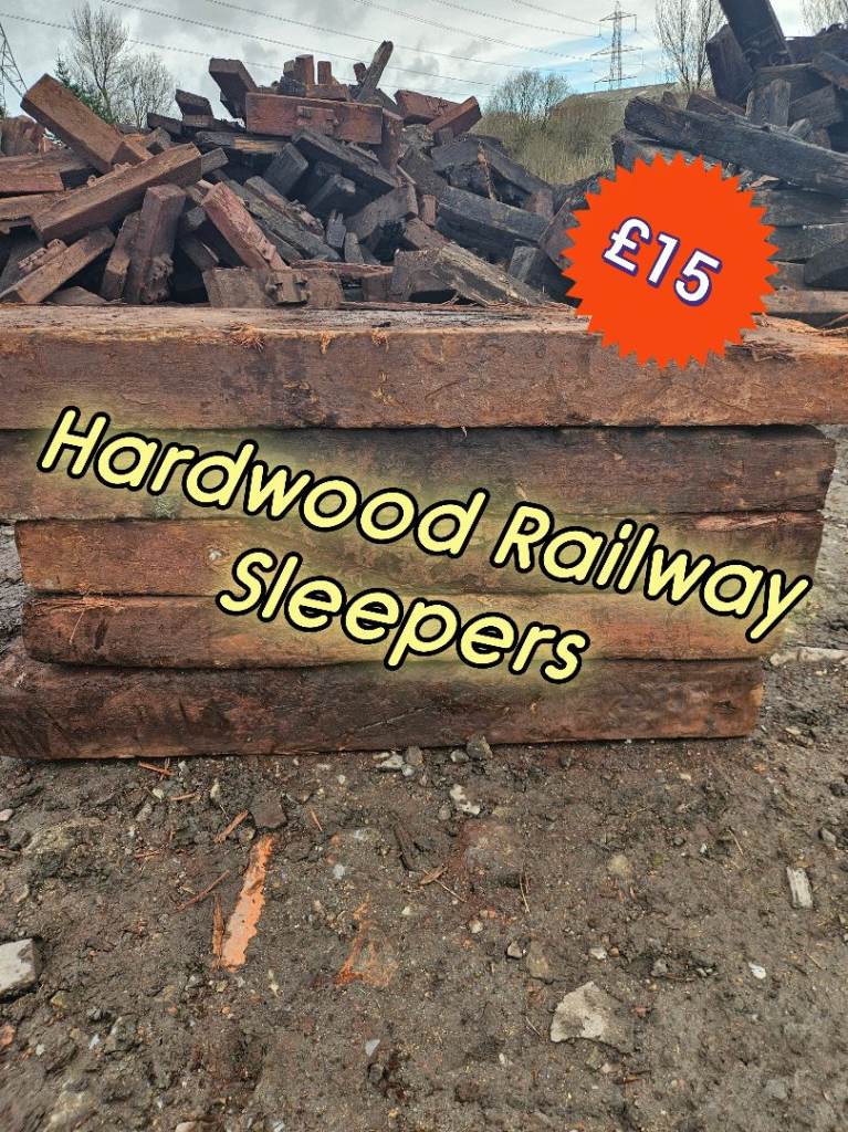 Reclaimed Hardwood Railway Sleepers