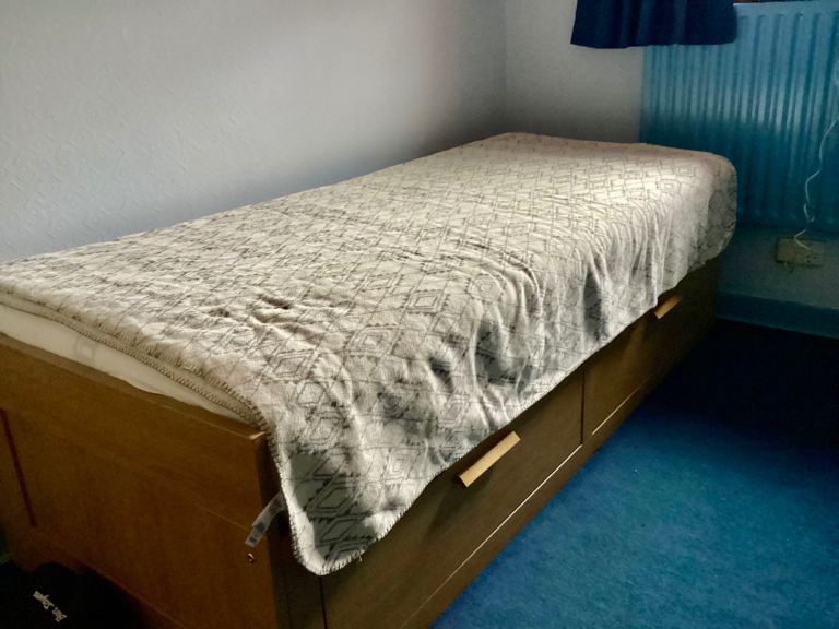 IKEA Brimnes day bed Oak effect