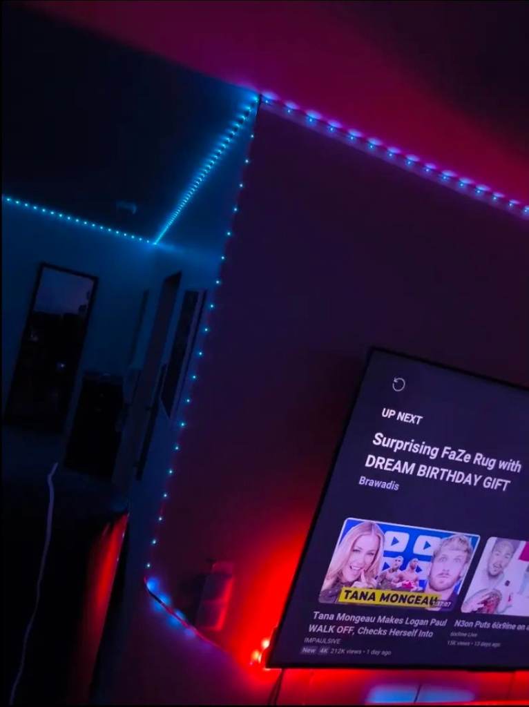 NBBUFF LED Strip Lights 5m – Smart APP Control, Music Sync, Color Changing Lights for Bedroom