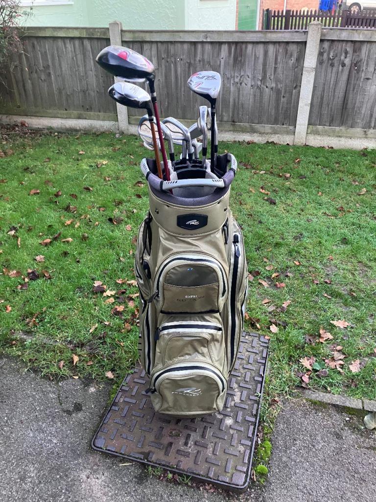 Men’s Golf Clubs Benross Woods MacGregor Irons Powakaddy Cart Bag 