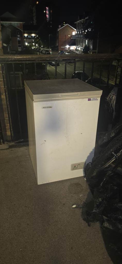 White Freestanding Freezer – need fixing 