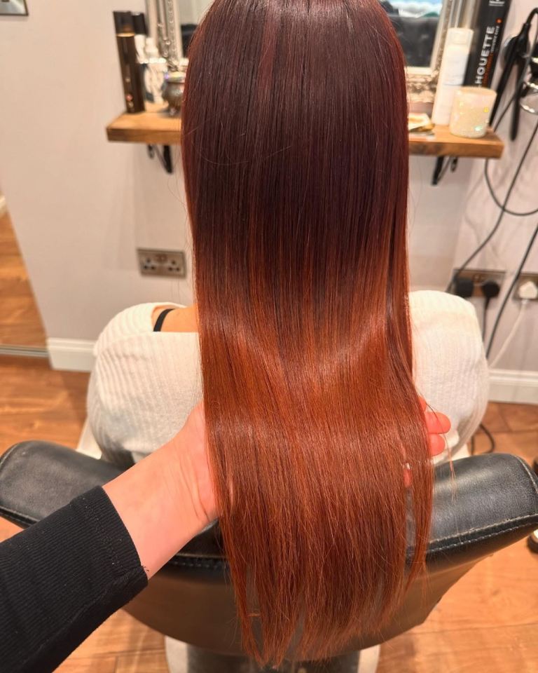 Keratin Hair Straightening – Smooth, Shiny & Frizz-Free Hair! ✨